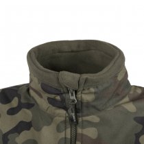 Helikon-Tex Polish Infantry Fleece Jacket - Black / PL Woodland - M