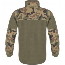 Helikon-Tex Polish Infantry Fleece Jacket - Black / PL Woodland - 2XL