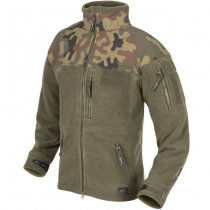 Helikon-Tex Polish Infantry Fleece Jacket - Olive Green / PL Woodland - 3XL