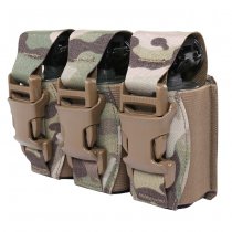 Warrior Laser Cut Triple 40mm Flash Bang Pouch - Multicam