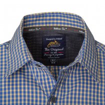 Helikon-Tex Covert Concealed Carry Short Sleeve Shirt - Royal Blue Checkered - XS