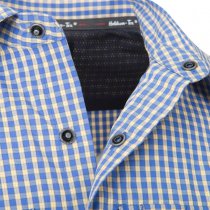 Helikon-Tex Covert Concealed Carry Short Sleeve Shirt - Royal Blue Checkered - S