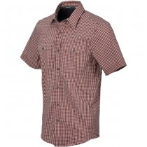 Helikon-Tex Covert Concealed Carry Short Sleeve Shirt - Dirt Red Checkered - M