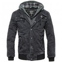 Brandit Dayton Jacket & Sweathood - Black - 2XL