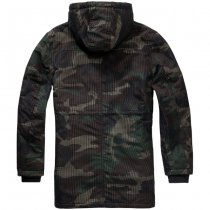 Brandit Grid-Camo Parka - Woodland - XL