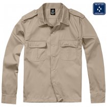 Brandit US Shirt Longsleeve - Beige - 2XL