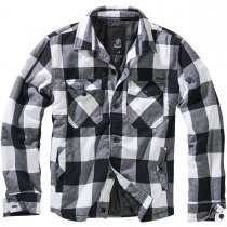 Brandit Lumberjacket - White / Black - 5XL