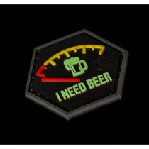 JTG I need Beer Rubber Patch - Red