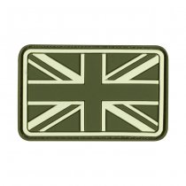 JTG Small Great Britain Flag Rubber Patch - Forest