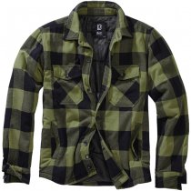 Brandit Lumberjacket - Black / Olive - L