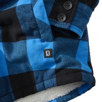 Brandit Lumberjacket Hooded - Black / Blue - L