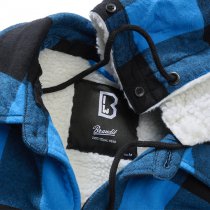 Brandit Lumberjacket Hooded - Black / Blue - 2XL