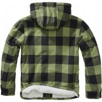 Brandit Lumberjacket Hooded - Black / Olive - 4XL