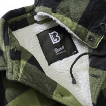 Brandit Lumberjacket Hooded - Black / Olive - 5XL