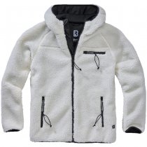 Brandit Teddyfleece Worker Jacket - White - 5XL