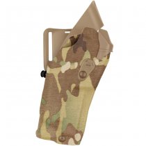 Safariland 6390RDS ALS Mid-Ride Holster STX Cordura Glock 17 MOS RedDot & TacLight - Multicam - Right