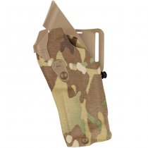 Safariland 6390RDS ALS Mid-Ride Holster STX Cordura Glock 17 MOS RedDot & TacLight - Multicam - Left