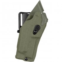 Safariland 6390RDS ALS Mid-Ride Holster STX Cordura Glock 17 MOS RedDot & TacLight - Ranger Green - Right