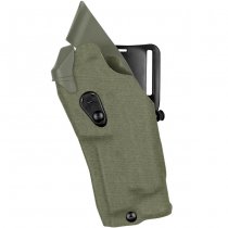 Safariland 6390RDS ALS Mid-Ride Holster STX Cordura Glock 17 MOS RedDot & TacLight - Ranger Green - Left