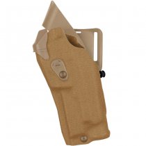 Safariland 6390RDS ALS Mid-Ride Holster STX Cordura Glock 17 MOS RedDot & TacLight - Coyote - Left