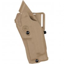 Safariland 6390RDS ALS Mid-Ride Holster STX Tactical Glock 17 MOS RedDot & TacLight - Dark Earth - Left