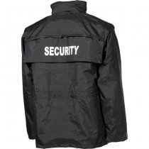 MFH SECURITY Waterproof Parka - Black - L