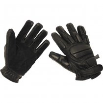 MFH Leather Gloves Protect Cut-Resistant - Black