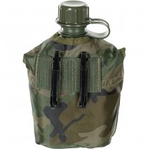 MFH US Canteen & Cover 1 l - Woodland