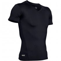 Under Armour Mens Tactical HeatGear Compression V-Neck T-Shirt - Black - L