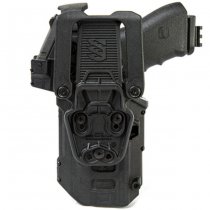 BLACKHAWK T-Series L3D LB RDS Duty Holster Matte Glock 17/19/22/23/31/32/45/47 TLR-1/2 RH - Black