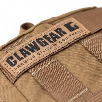 Clawgear Medium Horizontal Utility Pouch Zipped Core - Coyote