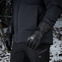 M-Tac Leather Winter Gloves - Black - S