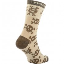 M-Tac Lightweight Socks Pirate Skull Mk.3 Sand 39-42