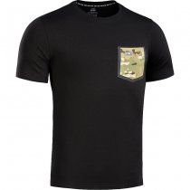 M-Tac Pocket T-Shirt 93/7 - Black - 3XL