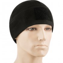 M-Tac Tactical Fleece Watch Cap Beanie & Patch Panel - Black - S