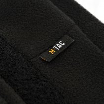 M-Tac Tactical Fleece Watch Cap Beanie & Patch Panel - Black - XL