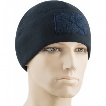 M-Tac Tactical Fleece Watch Cap Beanie & Patch Panel - Dark Navy Blue - L