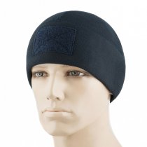 M-Tac Tactical Fleece Watch Cap Beanie & Patch Panel - Dark Navy Blue - XL