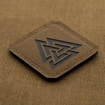 M-Tac Valknut Laser Cut Square Patch - Coyote / Black