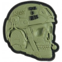 M-Tac War is Hell 3D Rubber Patch - Olive