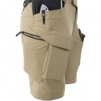 Helikon-Tex Women's OTS Outdoor Tactical Shorts 8.5 - Khaki / Black - S