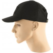 M-Tac Baseball Cap Elite Flex Rip-Stop Velcro - Black - S/M