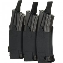 M-Tac Elastic Triple Magazine Pouch Elite Laser Cut - Black