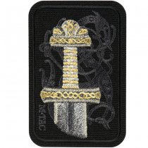M-Tac Viking Sword Embroidery Patch - Black